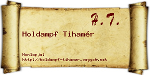 Holdampf Tihamér névjegykártya